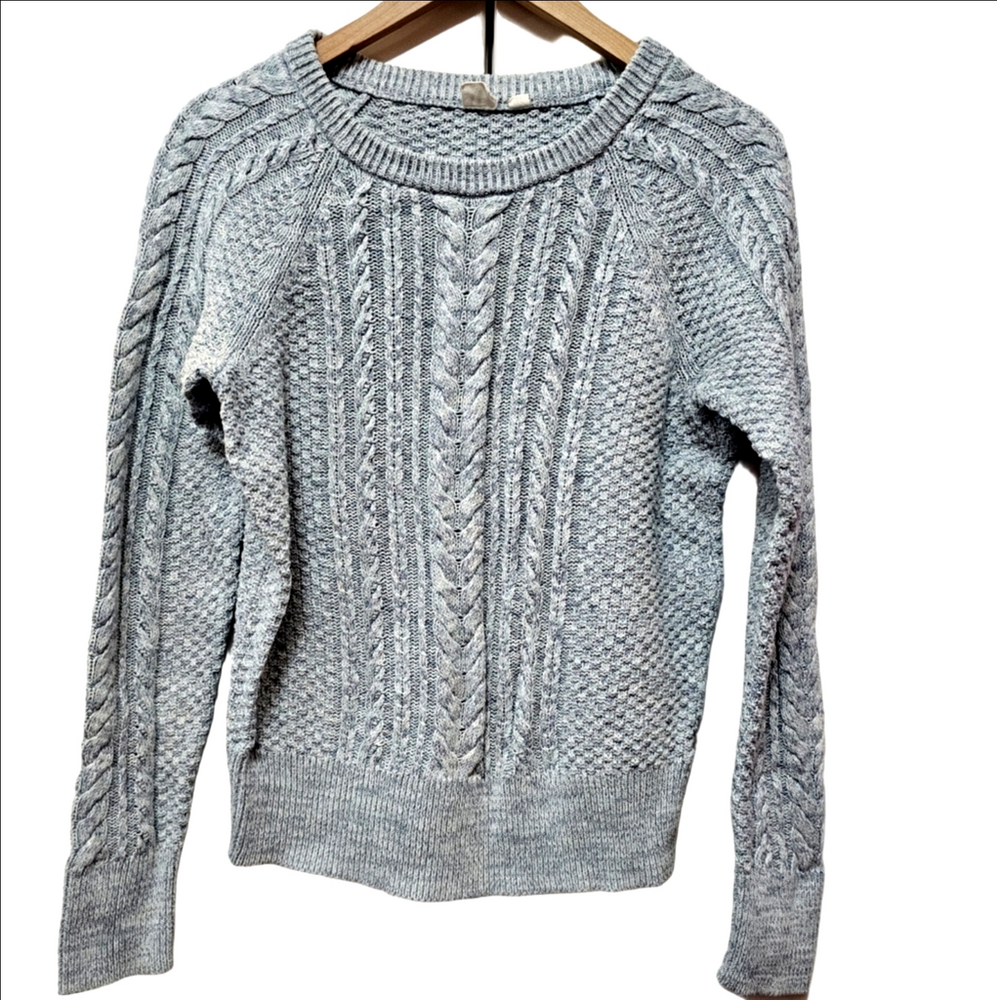 GAP Gray Cable Knit Sweater
